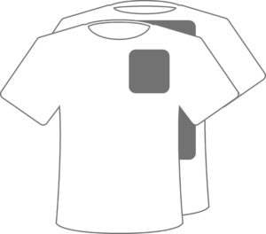 T-Shirt Pockt Front Full Back Icon
