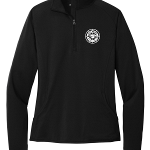 Women's Alta Basketball Ball Hawk Black 1/4 Zip Long Sleeve