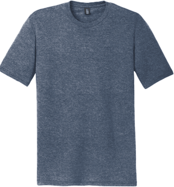 District Tri Blend Navy Frost Shirt Front